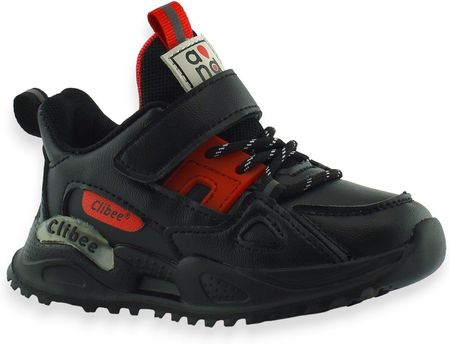 Dziecięce sportowe buty Clibee 306 Czarno Czerwone