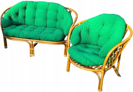 Poduszki Na Meble Rattanowe Zieleń Sofa Plus Fotel
