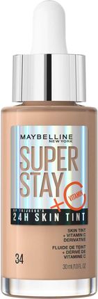 Maybelline Super Stay up to 24H Skin Tint Foundation + Vitamin C 30ml (Various Shades) - 34