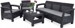 Keter Meble Ogrodowe Corfu Set 3 Graphite