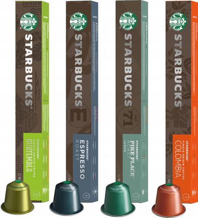 Starbucks Kapsułki Nespresso Zestaw Mix 40Szt.