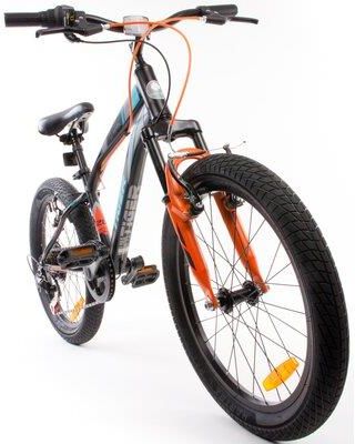 Sun Baby Rower Dziecięcy Tiger Bike 20 Cali Dla Chłopca Czarno-Pomarańczowo-Turkusowy