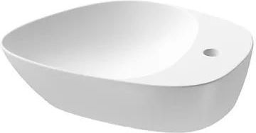Umywalka nablatowa Meissen Keramik KONTRA 48 z otworem na armaturę biały mat K682-013