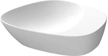 Umywalka nablatowa Meissen Keramik KONTRA 48 bez otworu na armaturę biały K682-005