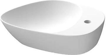 Umywalka nablatowa Meissen Keramik KONTRA 48 z otworem na armaturę biały K682-006
