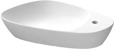 Umywalka nablatowa Meissen Keramik KONTRA 60 z otworem na armaturę biały K682-002