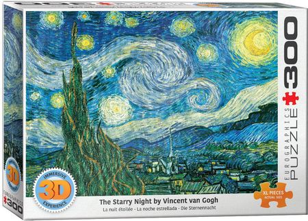 Eurographics Puzzle 3D Starry Night By Van Gogh 300El.