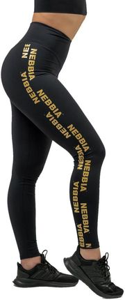 Damskie legginsy z wysokim stanem Nebbia INTENSE Iconic 834, Czarny, L