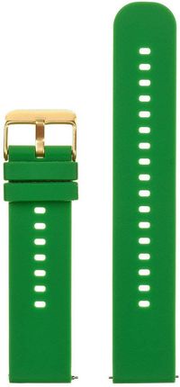 Pacific Pasek gumowy do zegarka U27 - zielony/złoty - 18mm (23525)