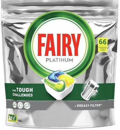 Fairy 66Szt. Platinum Lemon Do Zmywarki
