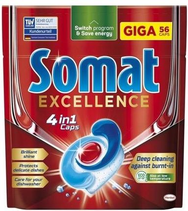 Somat Excellence 4W1 Giga Tabletki Do Zmywarki 56S