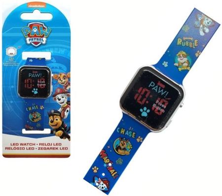 Zegarek cyfrowy LED na rękę PSI PATROL z kalendarzem dla dzieci KIDS PAW4354
