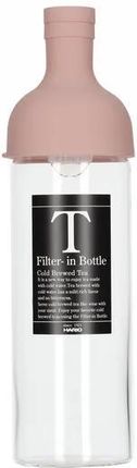Hario - Filter-In Tea Bottle - Butelka do Cold Brew Pudrowy Róż 750ml