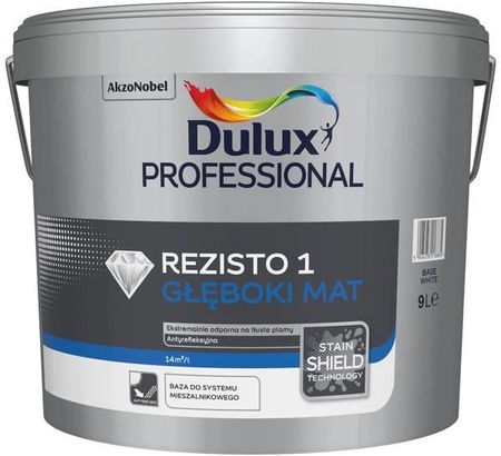 Dulux Rezisto 1 Baza White 4,44L Głęboki Mat