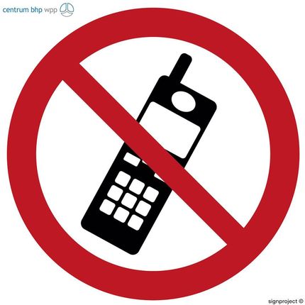 Gb017 Zakaz Używania Telefonów Komórkowych, Fn - Folia Samoprzylepna (100X100Mm)