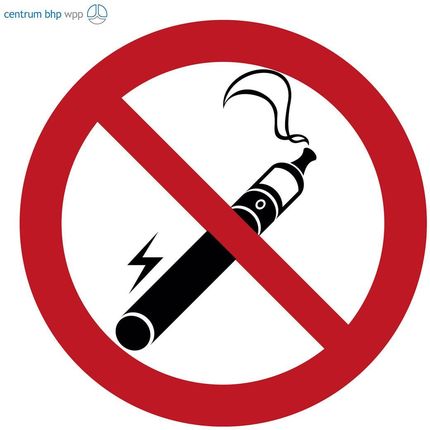 Gb057 Zakaz Palenia Papierosów Elektronicznych, Fn - Folia Samoprzylepna (100X100Mm)