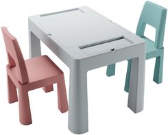 Zdjęcie Tega Teggi Multifun 2+1 Komplet Stolik + Krzesełko Szary / Różowy / Turkusowy - Mielec