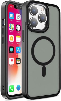 Pancerne magnetyczne etui iPhone 14 Plus MagSafe Color Matte Case - czarne