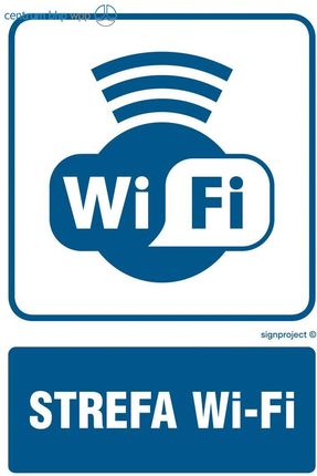 Rb034 Strefa Wi-Fi, Fn - Folia Samoprzylepna (100X150Mm)