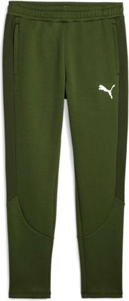Spodnie dresowe męskie Puma EVOSTRIPE zielone 67593231