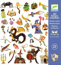 Zdjęcie Djeco Rycerze i Zamki Zestaw Metalicznych Naklejek 160szt. - Tarnowskie Góry