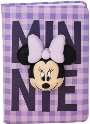 Minnie Mouse Notatnik SQUISHY Liliowy 18x13x1cm