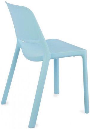 10% rabatu z kodem LATO10 - Krzesło Capri niebieskie, plastikowe, łatwe w czyszczeniu, do ogrodu, pokoju dziecka, błękitne