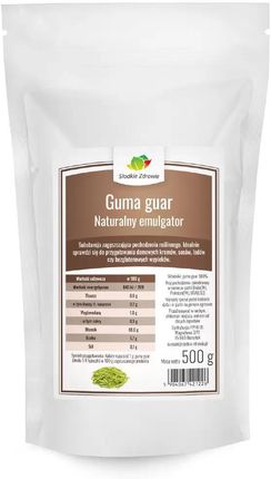 Słodkie Zdrowie Guma Guar 500g