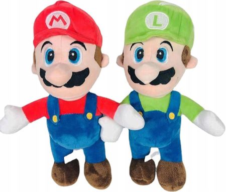 Toys Zestaw 2 Pluszowe Maskotki Mario Luigi 27Cm
