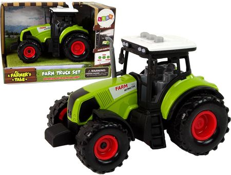 Leantoys Traktor Dla Dzieci Autko Farma Zielony