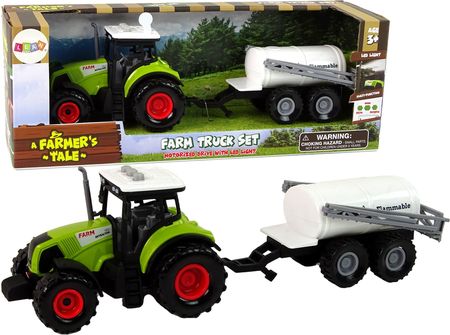 Leantoys Traktor Dla Dzieci Z Przyczepką Autko Farma
