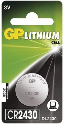 Gp Bateria Litowa, Cr2430, 3V, Gp, Blistr, 1-Pack (B15301)