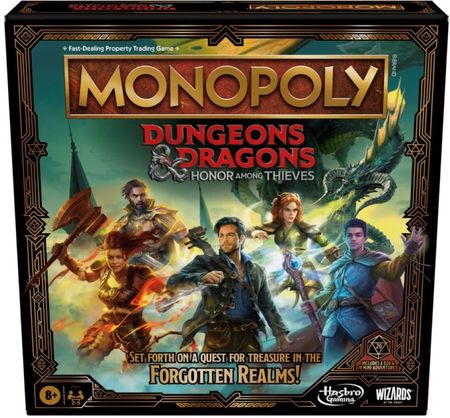 Hasbro Monopoly Dungeons & Dragons: Złodziejski honor Wersja francuska F6219