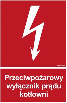 Bb024 Przeciwpożarowy Wyłącznik Prądu Kotłowni, Fs - Folia Samoprzylepna Fotoluminescencyjna (500X740Mm)