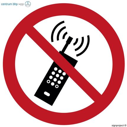 Ga013 Zakaz Używania Telefonów Komórkowych, Fn - Folia Samoprzylepna (100X100Mm)