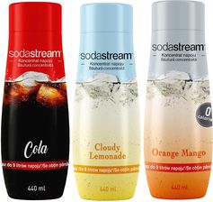 Zdjęcie Sodastream Zestaw 3 koncentratów Cola+Lemonade+Orange-Mango - Bisztynek