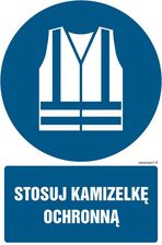 Zdjęcie Gl032 Stosuj Kamizelkę Ochronną, Fn - Folia Samoprzylepna (300X450Mm) - Żarów