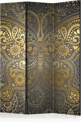 Artgeist Parawan 3 Częściowy Złoty Motyl Room Dividers 135X172 (A0Paravent93)