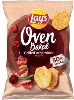 Lay'S Oven Baked Pieczone Formowane Chipsy Ziemniaczane  Grillowane Warzywa 110g