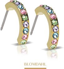 Blomdahl Kolczyki Brilliance Curved Light Fantasy 15 mm SFJ złoty tytan medyczny