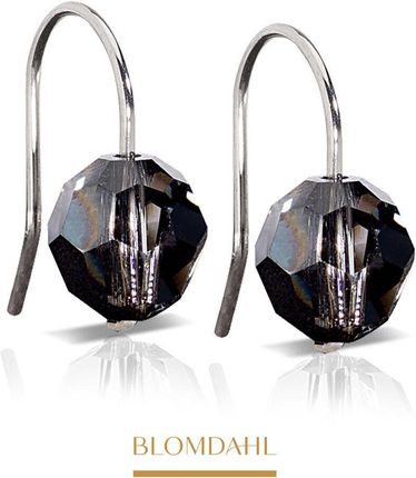 Blomdahl Kolczyki Pendant Bead Black Diamond 8 mm SFJ naturalny tytan medyczny
