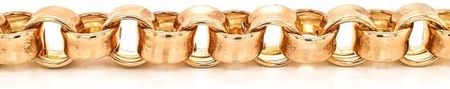 Goldengun Bransoletka srebrna pozłacana - przeplatany łańcuch