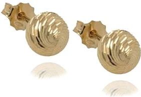Goldengun Kolczyki złote kulki diamentowane 585