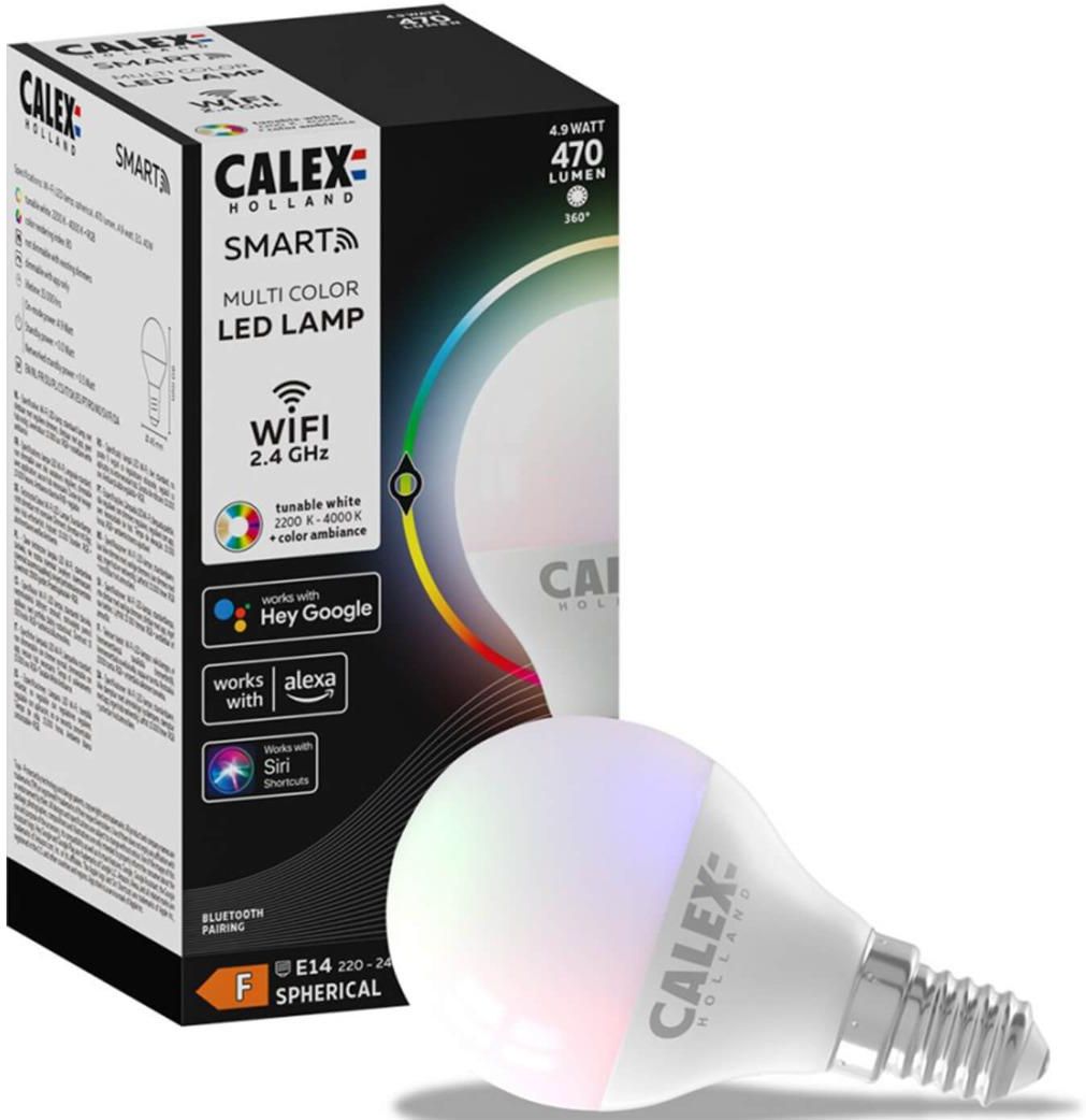 Calex Żarówka Led E14 Smart Wifi 4,9W 470Lm Rgb + Cct Tuya - Opinie i  atrakcyjne ceny na