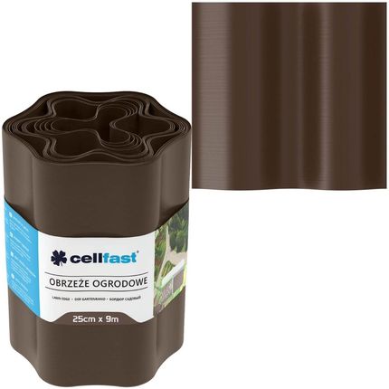 Cellfast Obrzeże Ogrodowe Trawnikowe Elastyczne 25Cm X 9M Brązowe