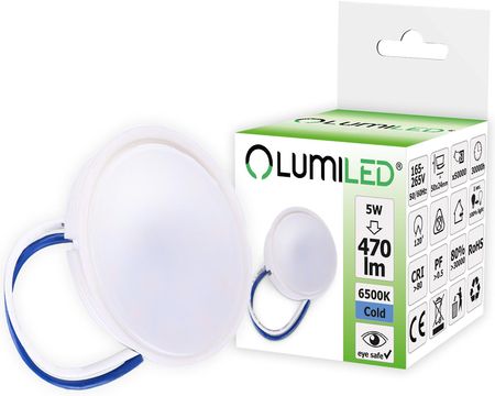 Lumiled Wkład Do Opraw Led Mr16 Moduł Insert Mleczny 5W = 50W 120° 470Lm 6500K Zimna 