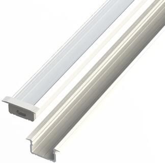 Led Line Profil Led Wpuszczany Aluminiowy 10mm Biały 2M Z Kloszem Mlecznym I Zaślepkami 478627 Ledin