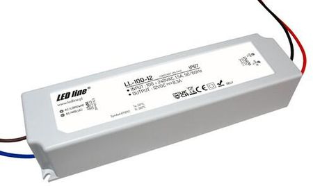 Led Line Zasilacz 12V 100W 8,3A Wodoodporny Ip67 Ll-100-12