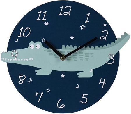 H&S Decoration Zegar Ścienny Okrągły Krokodyl