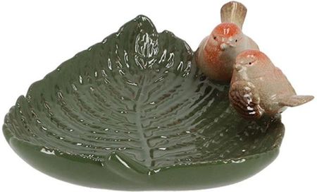 Esschert Design Poidełko Dla Ptaków Liść Ceramiczny